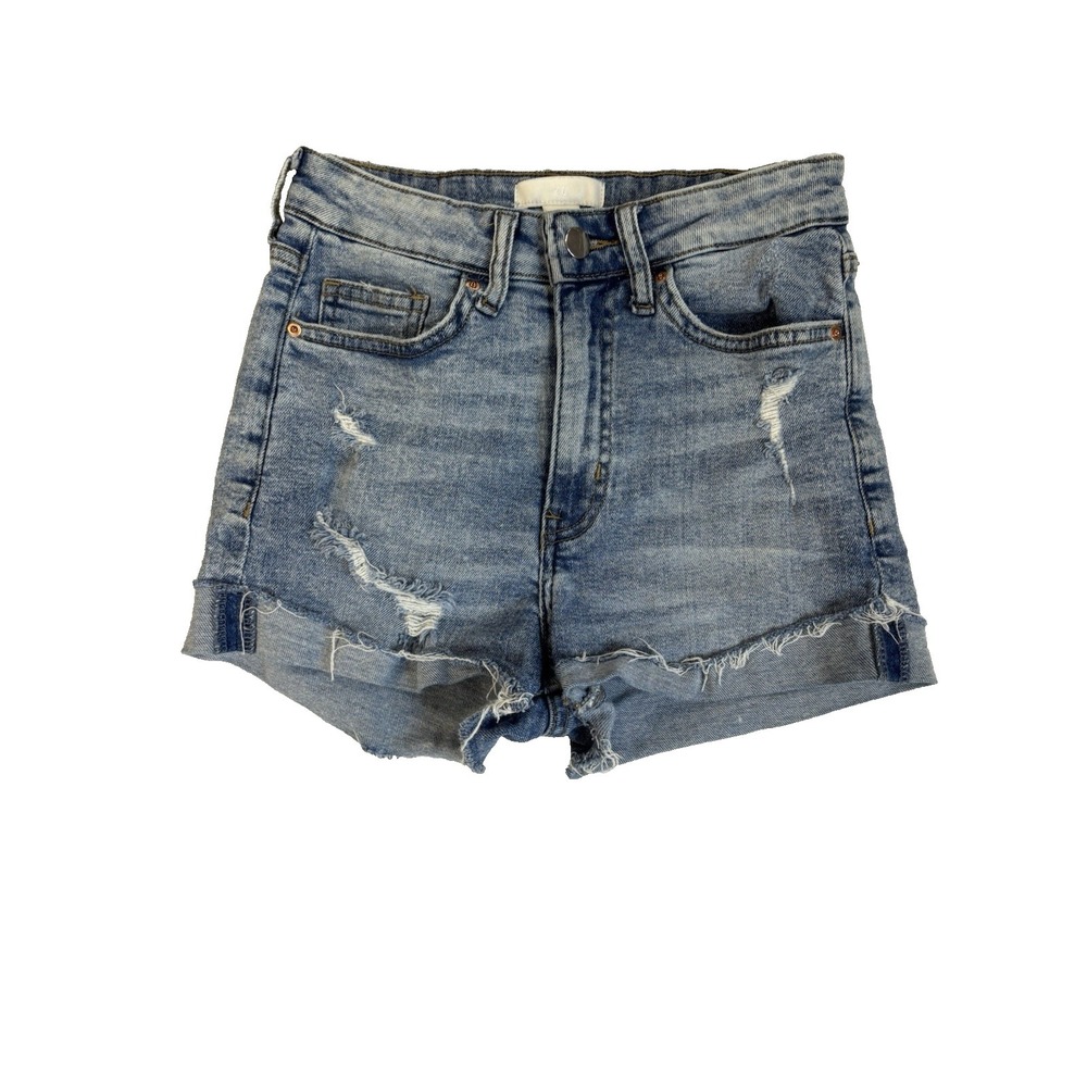 H&M Women's 2 Sexy Ripped Distressed Cut Off Shorts Rockabilly Festival Beach